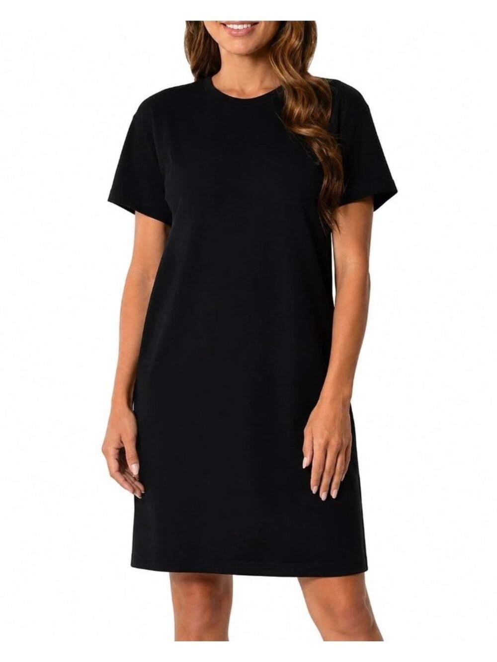 32 Degrees Cool Womens Black T-Shirt Dress With Pocket M
